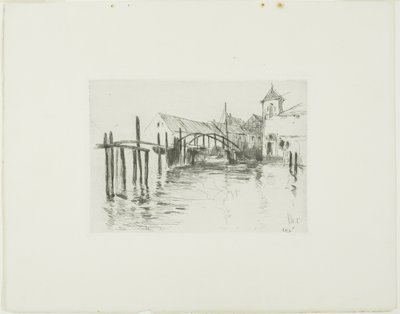 Docka i Newport av John Henry Twachtman