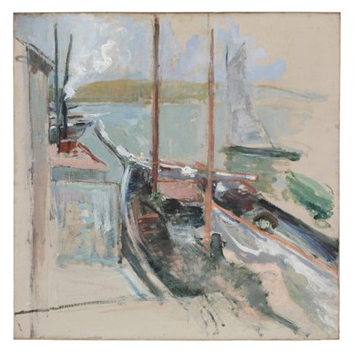 Hamnscen av John Henry Twachtman