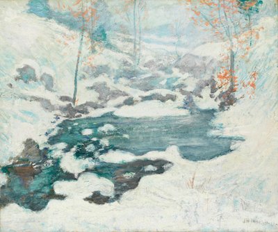 Icebound, c. 1889. av John Henry Twachtman