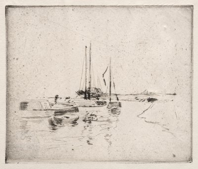 Nära Dordrecht. av John Henry Twachtman