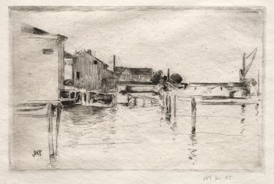 Dock, Bridgeport, Connecticut. av John Henry Twachtman