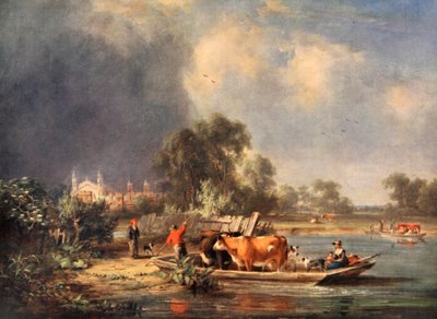 Eton från floden av John Hilder