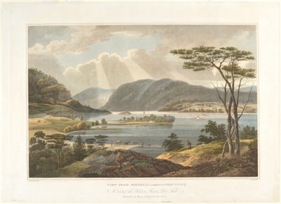 Utsikt från Fishkill Ser till West Point av John Hill after William Guy Wall