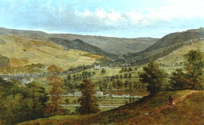 Cragg Vale & Stocks Hall från Broadbottom, 1869 av John Holland