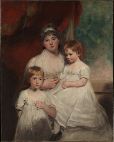 Mrs John Garden (Ann Garden, 1769-1842) och hennes barn, John (1796-1854) och Ann Margaret (född 1793) av John Hoppner