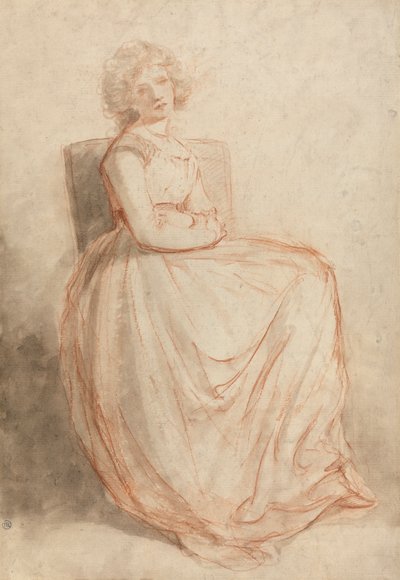 Studie av en sittande kvinna av John Hoppner