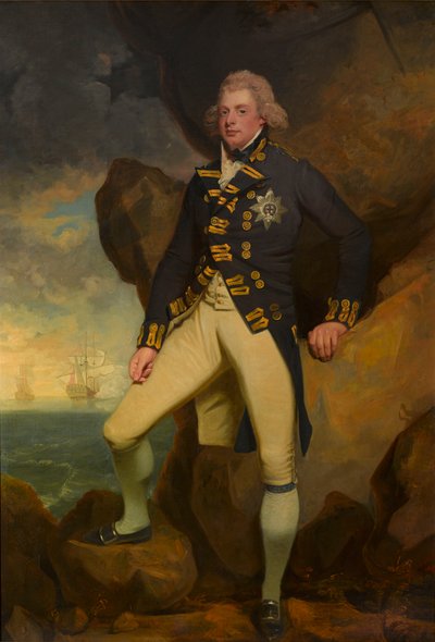 Hertigen av Clarence, senare William IV (olja på duk) av John Hoppner