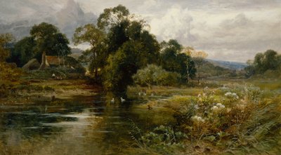 Nära Dorking, Surrey (olja på duk) av John Horace Hooper