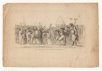 Catharina Paulowna van Rusland i Oxford, 1814 Oldenburgprocessionen genom Oxford. maj 1814 (titel på objekt) av John Hughes
