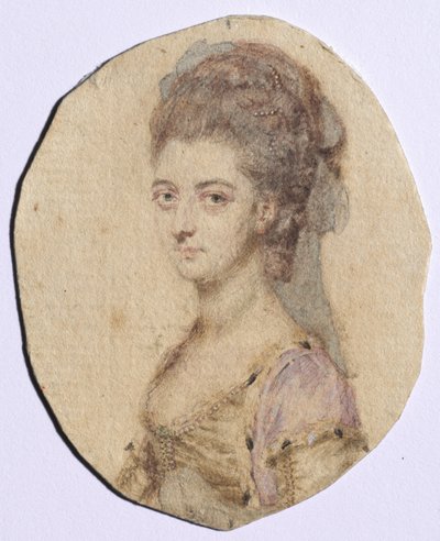 Porträtt av Charlotte Bertie, född Warren, 4:e grevinnan av Abingdon, 1778. av John I. smart