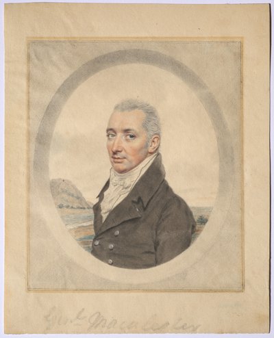 Porträtt av general Keith MacAlister, ca. 1800-1810. av John I. smart
