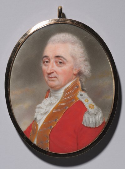 Porträtt av generallöjtnant Daniel Burr, 1799. av John I. smart