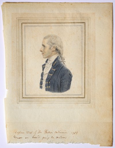 Porträtt av Sir Captain West of the Dutton Indiaman av John I Smart