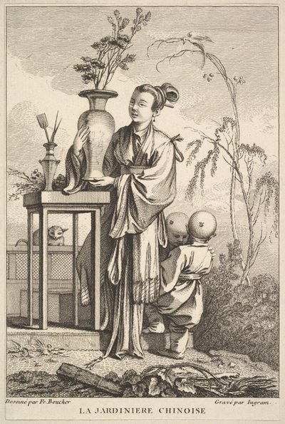 Den kinesiske trädgårdsmästaren, 1741-63. av John Ingram