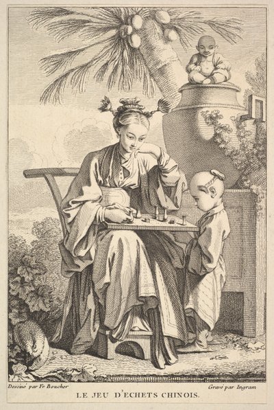 Spelet kinesiskt schack, 1741-63. av John Ingram