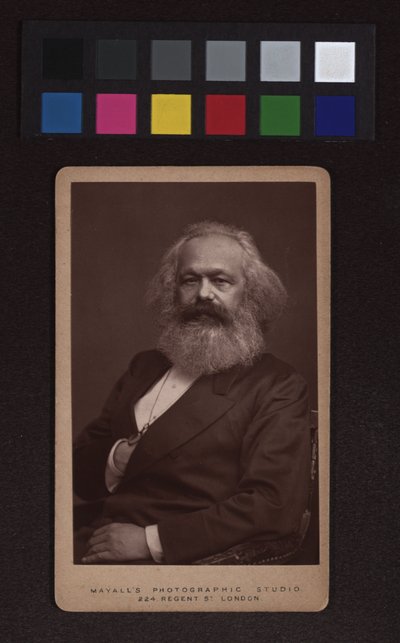 Karl Marx (1818-1883), filosof, ekonom, politisk tänkare av John Jabez Edwin Mayall