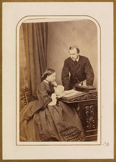 Prins Louis och prinsessan Louis av Hessen av John Jabez Edwin Mayall