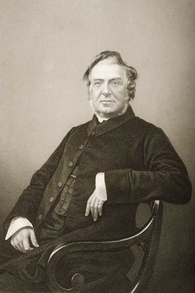 Hugh Stowell (1799-1845) graverad av D.J. Pund från ett fotografi, från 