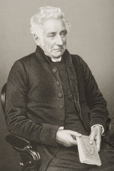 John Lonsdale (1788-1867) graverad av D.J. Pund från ett fotografi, från 