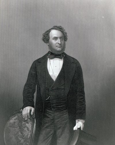 Michael Costa, från "The Drawing-Room of Eminent Personages", graverad av D.J. Pound. av John Jabez Edwin Paisley Mayall