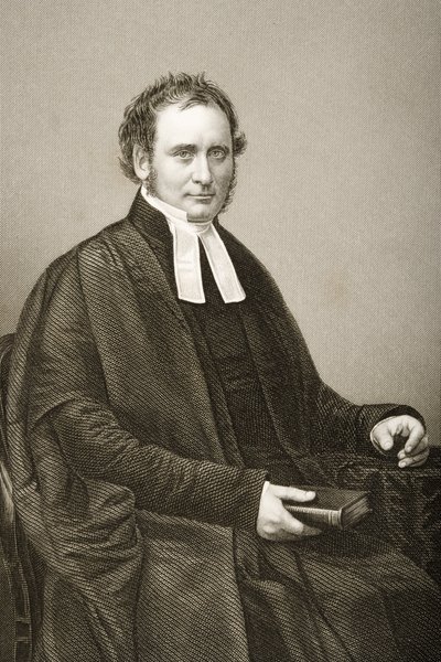 Robert Bickersteth (1816-84) graverad av D.J. Pund från ett fotografi, från 