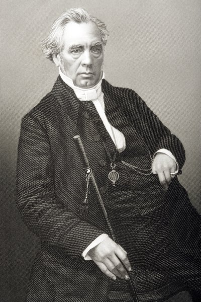 Samuel Dousland Waddy (1804-76) graverad av D.J. Pund från ett fotografi, från 
