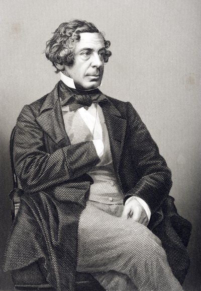 Samuel Warren (1807-77) graverad av D.J. Pund från ett fotografi, från 