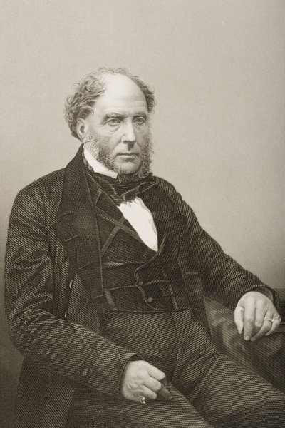 Sir Archibald Alison (1792-1867) graverad av D.J. Pund från ett fotografi, från 