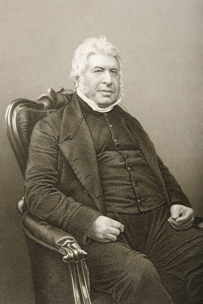 Walter Farquhar Hook (1798-1875) graverad av D.J. Pund från ett fotografi, från 