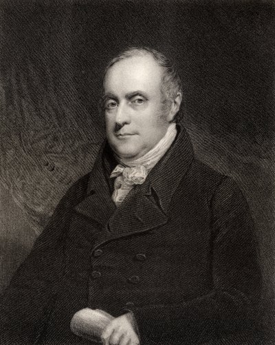 Sir Benjamin Hobhouse, 1st Baronet, graverad av John Cochran (fl.1821-65), från 