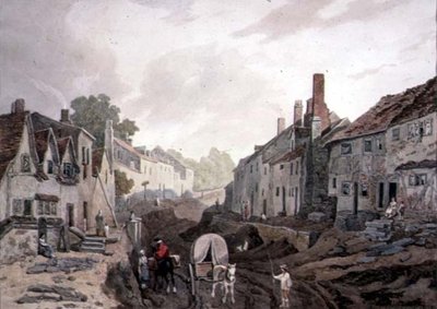 Gatubild, Erith, Kent av John James Chalon