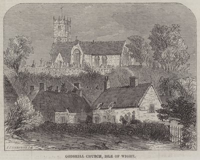 Godshill kyrka, Isle of Wight av John Jessop Hardwick