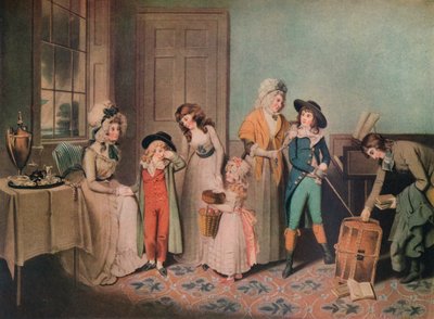 Svarta måndagen eller avgången till skolan, 1790, 1919 av John Jones