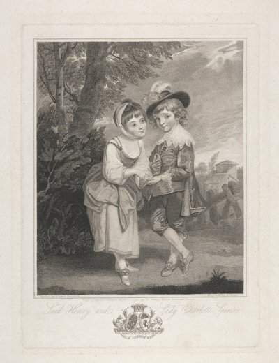 Lord Henry och Lady Charlotte Spencer som "The Young Fortune Tellers" av John Jones