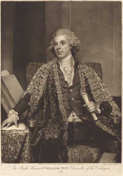 William Pitt av John Jones after George Romney