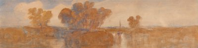 ノルウィスウェーディッシュの遠景 av John Joseph Cotman