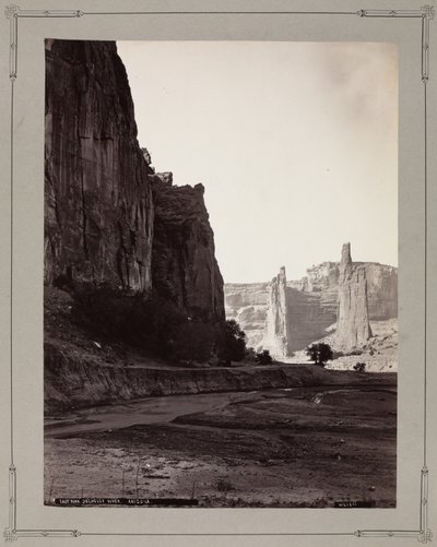 De östra grenarna av de Chelly-floden, Arizona av John K. Hillers
