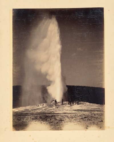 Old Faithful i utbrott av John K. Hillers