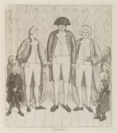 Charles Byrne; James Burnett, Lord Monboddo; William Richardson; John Bell; Baillie Kyd av John Kay av John Kay
