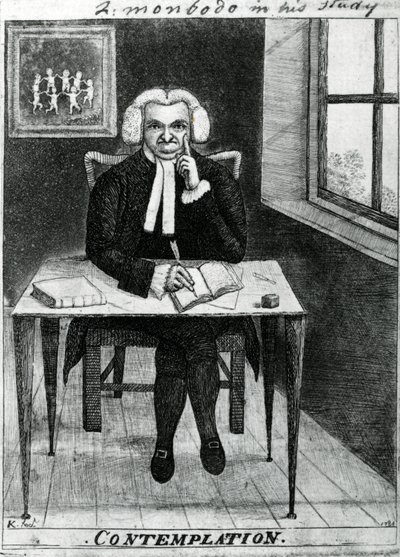 Kontemplation - Lord Monboddo i hans studie, 1784 av John Kay