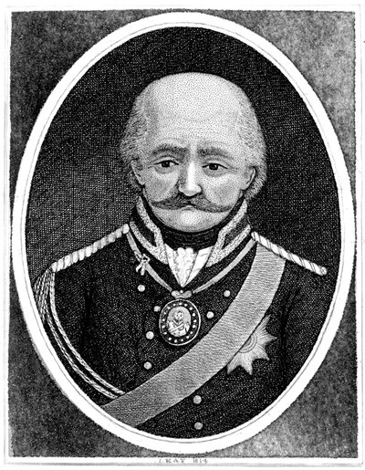 Gebhard Leberecht von Blucher, preussisk general, 1814 av John Kay