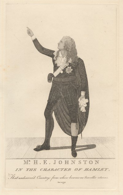 H. E. Johnston i Hamlets karaktär av John Kay