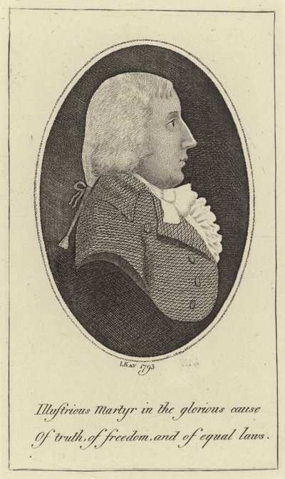 Porträtt av Thomas Muir av John Kay