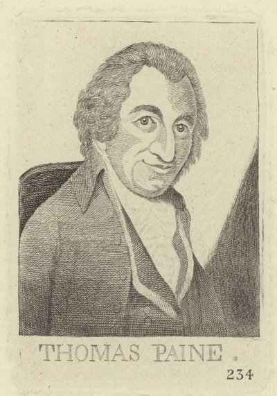 Porträtt av Thomas Paine av John Kay