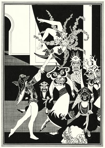 Illustration till historien om Aladdin och den underbara lampan (litho) av John Kettelwell