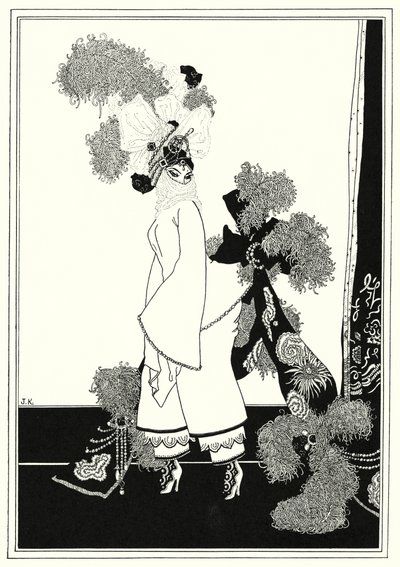 Illustration till historien om Aladdin och den underbara lampan (litho) av John Kettelwell