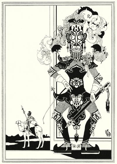 Illustration till historien om Aladdin och den underbara lampan (litho) av John Kettelwell