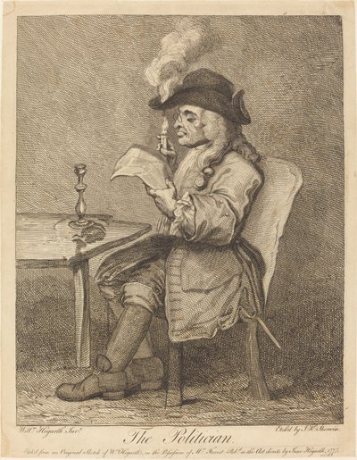 Politiker av John Keyse Sherwin after William Hogarth