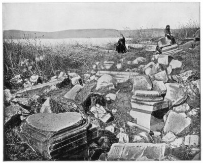 Kapernaum, Galileen, Palestina, sent 1800-tal av John L. Stoddard
