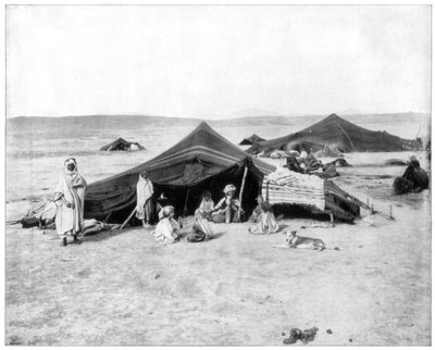 Karavanläger, Saharaöknen, sent 1800-tal av John L. Stoddard